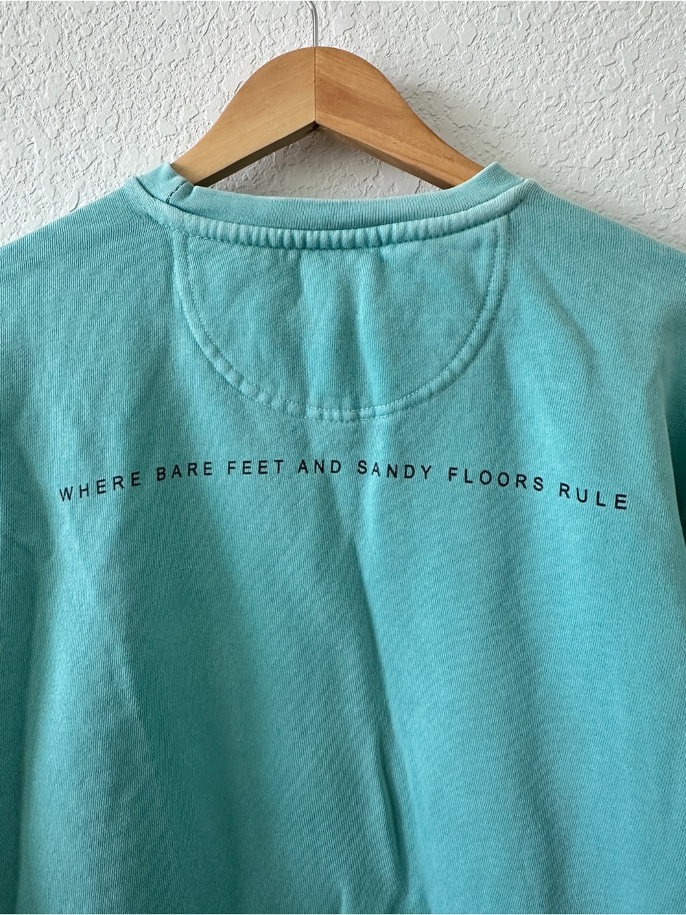 Seaside Comfort Colors Old Town New Ways Sweatshirt Mens Small Teal Coastal - Picture 7 of 9